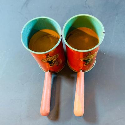 LOT 310: Vintage Tin Halloween and Other Noise Makers by Kirchof and Others