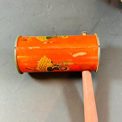 LOT 310: Vintage Tin Halloween and Other Noise Makers by Kirchof and Others