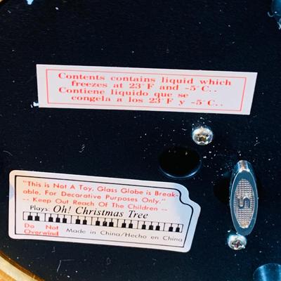 LOT 312: Collection of Holiday Home Decorations Including a Clock, Snow Globe and Fountian - All with Original Boxes