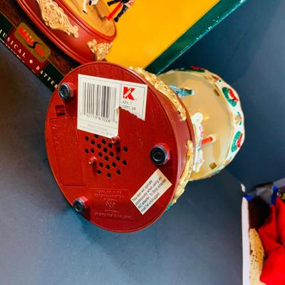 LOT314: Holiday Carousel Collection Including a Maisto Battery Powered Animated Musical Carousel, Hallmark Carousel Horse Ornaments and...