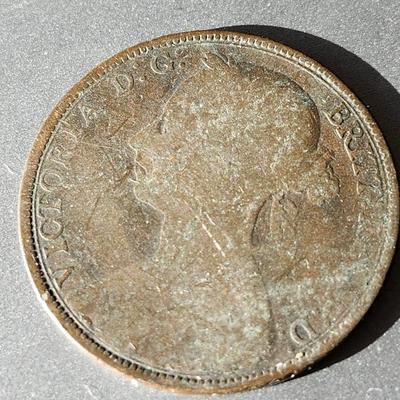 1890 English Coin - Queen Victoria
