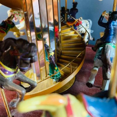 LOT 315: Mr Christmas Anitmated Musical Double Decker Carousel with Box