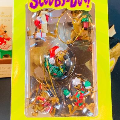 LOT 317: Scooby-Doo and Barbie Hallmark Ornaments, Scooby Doo Cartoon Network Ornaments and Cards. Cabage Patch Kids Ornaments and More