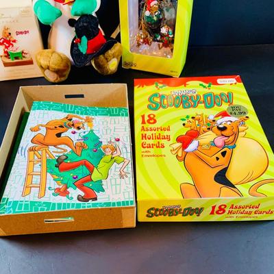 LOT 317: Scooby-Doo and Barbie Hallmark Ornaments, Scooby Doo Cartoon Network Ornaments and Cards. Cabage Patch Kids Ornaments and More