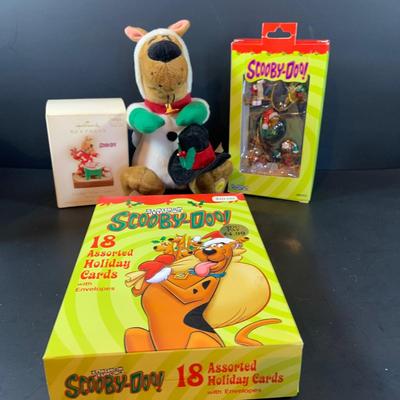 LOT 317: Scooby-Doo and Barbie Hallmark Ornaments, Scooby Doo Cartoon Network Ornaments and Cards. Cabage Patch Kids Ornaments and More