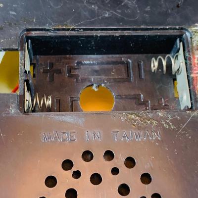 LOT 318: Vintage Plush Rushton Style Santa and Vintage Santa with Musical Light up Nose.