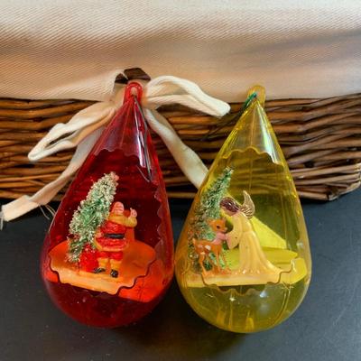 LOT 324: Large Assortment of Holiday Tree Ornament - Bulbs, Mercury Syle Glass Figures, Light Covers and More