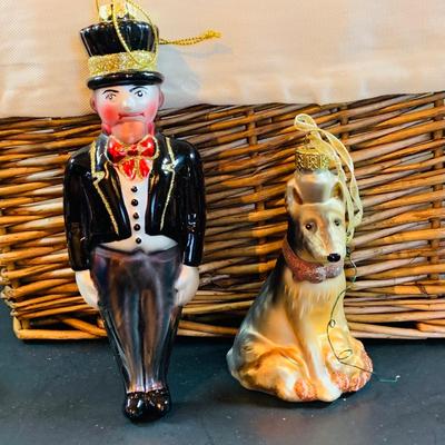 LOT 324: Large Assortment of Holiday Tree Ornament - Bulbs, Mercury Syle Glass Figures, Light Covers and More