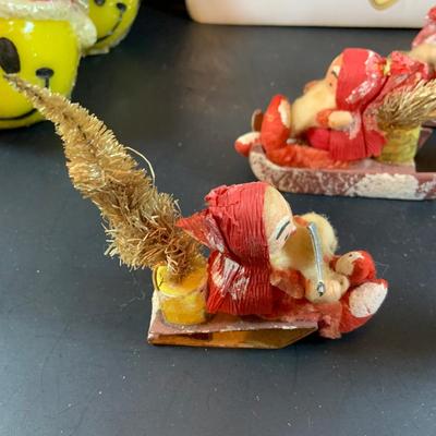 LOT352: A Varied Assortment of Vintage Holiday Ornament, Decorations and More