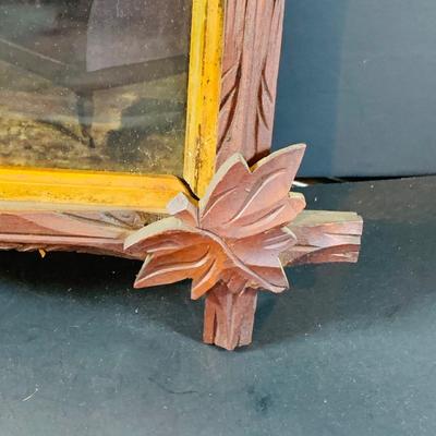 LOT 358: Vintage/Antique Wood Framed 19th Century Themed Wall Art