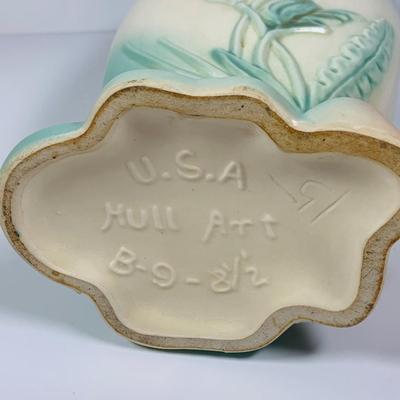 LOT 360: Beautiful Spring Collection Including Hull Floral Vase, Tear Drop Shaped Glass Plate with Painted Flowers, Hull Pitcher and...