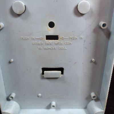 LOT 406: Vintage Doll Collection: Irwin Kewpie Doll, Plastic Doll w/Sleepy Eyes, Blue Doll Crib, Rubber Salvation Army Doll, Squeaky...