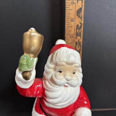 LOT 407: Hand Painted Le Gourmet Chef Gingerbread Man Plates (4), 2006 Hummel Ornament, Pfaltzgraff Winter Berry Platter, Ceramic Santa...