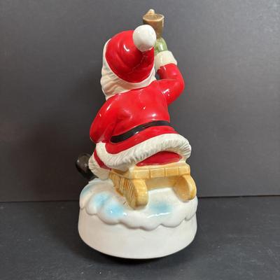 LOT 407: Hand Painted Le Gourmet Chef Gingerbread Man Plates (4), 2006 Hummel Ornament, Pfaltzgraff Winter Berry Platter, Ceramic Santa...