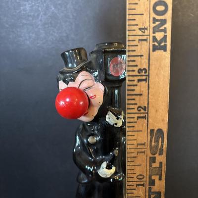 LOT 409: Vintage Hobo w/Lamp Post & Red-Light Nose Open Bar Light, Fireman w/Red-Light Nose, Novelty Shot Glasses, The...