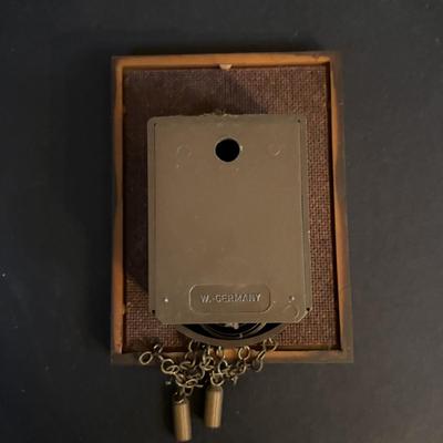 LOT 411: Mini Wall Clock Collection: Hummel West Germany, Wooden Sweethearts - West Germany, Linden Owl -Germany