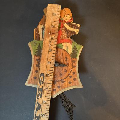 LOT 411: Mini Wall Clock Collection: Hummel West Germany, Wooden Sweethearts - West Germany, Linden Owl -Germany