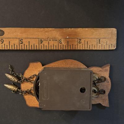 LOT 411: Mini Wall Clock Collection: Hummel West Germany, Wooden Sweethearts - West Germany, Linden Owl -Germany