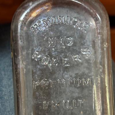 LOT 412: Vintage/Antique Bottles: McCormick, Hoods Sarsaparilla, Hires Household & More