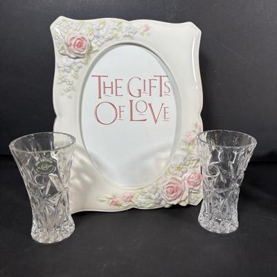 LOT 413: Goebel W. Germany White Swan ZV161 Candy Dish, Semca Travel Rhinestone Alarm Clock-Germany, Sheffield Clock-Germany, Lenox...