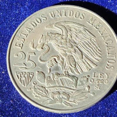 1968 Mexico 25 Pesos
