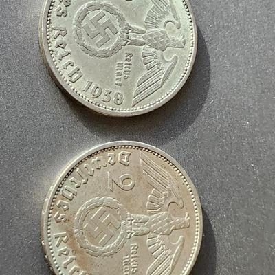 German Reichsmark - 2 coins