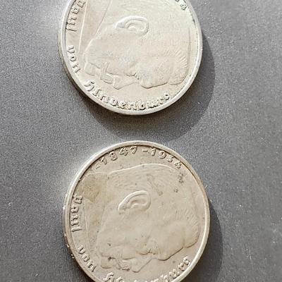 German Reichsmark - 2 coins