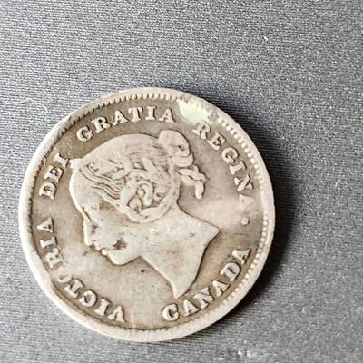 1893 Canadian 5 cent coin