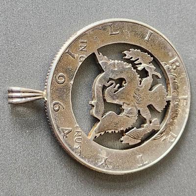 1964 Laser cut Half Dollar