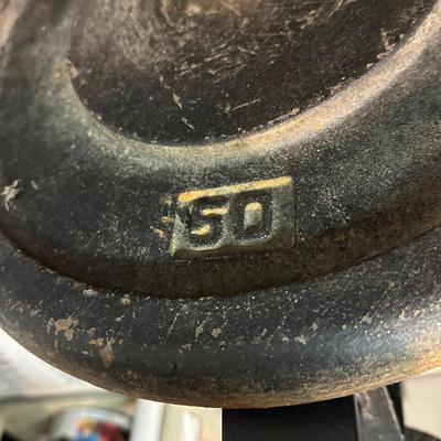 LOT 8B: Collection Of Weights, Weight Bench & Exercise Equipment