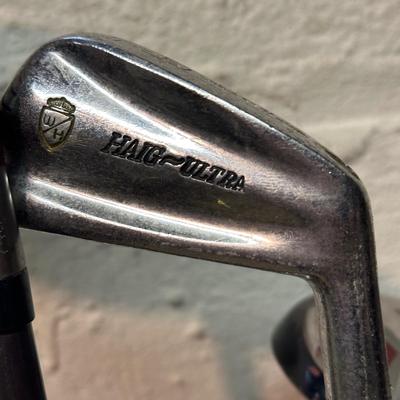 LOT 9B: Golfing Collection - Multiple Sets Of Clubs, Bags, Bag Boy Cart & More