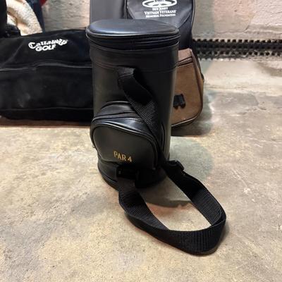 LOT 9B: Golfing Collection - Multiple Sets Of Clubs, Bags, Bag Boy Cart & More