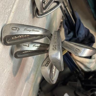 LOT 9B: Golfing Collection - Multiple Sets Of Clubs, Bags, Bag Boy Cart & More