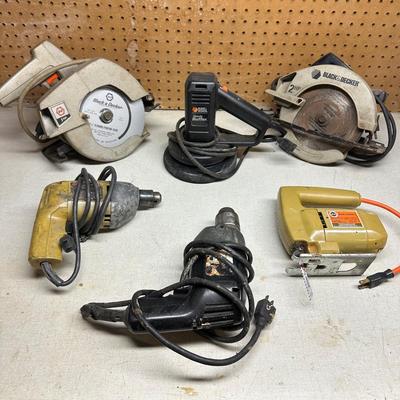 LOT 15B: Black & Decker Power Tools - Circular Saw, Jig Saw & More