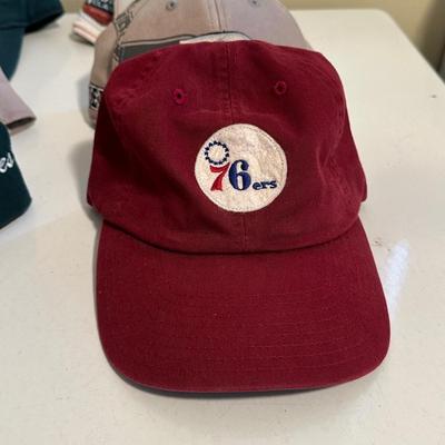 LOT 20D: Philadelphia Sports Baseball Caps - Eagles, Phillies, Flyers & 76ers