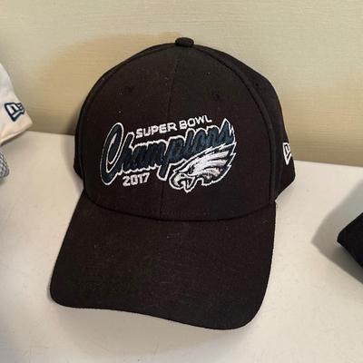 LOT 20D: Philadelphia Sports Baseball Caps - Eagles, Phillies, Flyers & 76ers