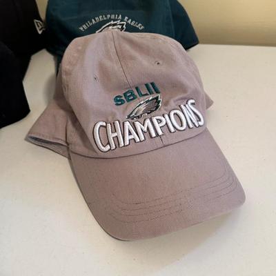 LOT 20D: Philadelphia Sports Baseball Caps - Eagles, Phillies, Flyers & 76ers
