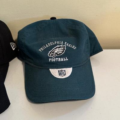 LOT 20D: Philadelphia Sports Baseball Caps - Eagles, Phillies, Flyers & 76ers