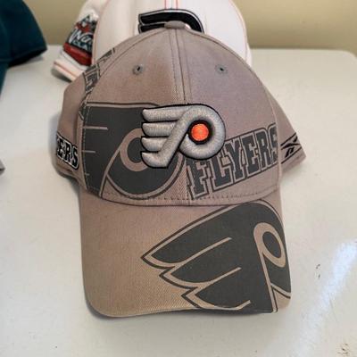 LOT 20D: Philadelphia Sports Baseball Caps - Eagles, Phillies, Flyers & 76ers