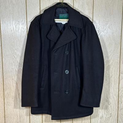 LOT 21X: Cooper Type A-2 Leather Flight Jacket & Spiewak Peacoat