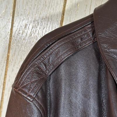 LOT 21X: Cooper Type A-2 Leather Flight Jacket & Spiewak Peacoat