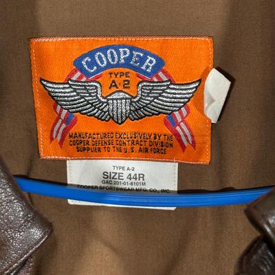 LOT 21X: Cooper Type A-2 Leather Flight Jacket & Spiewak Peacoat