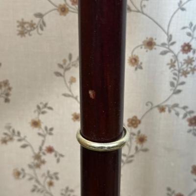 LOT 23Y: Green Marble Top Plant Stand