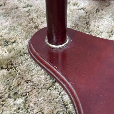 LOT 23Y: Green Marble Top Plant Stand