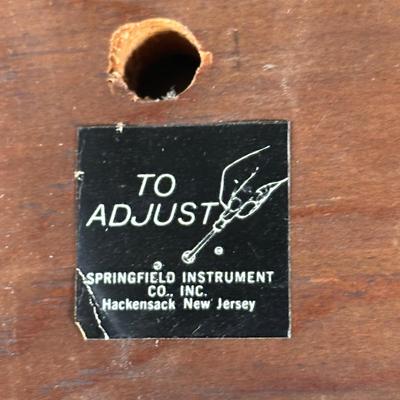 LOT 24Y: Vintage Springfield Eagle Top Barometer