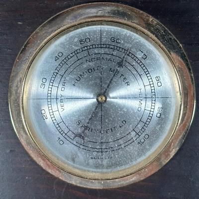 LOT 24Y: Vintage Springfield Eagle Top Barometer