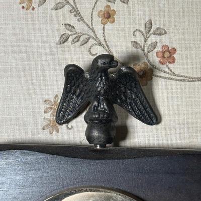 LOT 24Y: Vintage Springfield Eagle Top Barometer