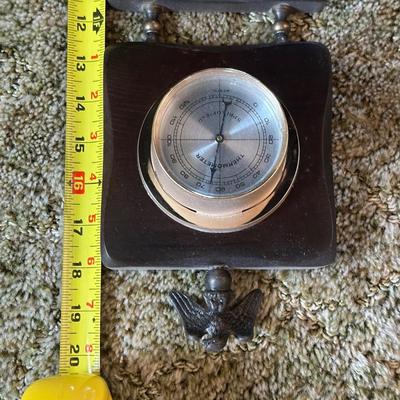 LOT 24Y: Vintage Springfield Eagle Top Barometer