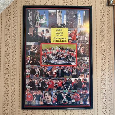 LOT 29Y: Philadelphia Phillies 2008 World Series Champions Poster, Tote Bag, Mirror & More