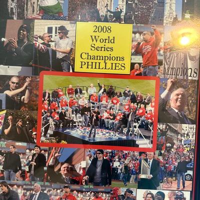LOT 29Y: Philadelphia Phillies 2008 World Series Champions Poster, Tote Bag, Mirror & More